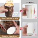500 Pack 12 oz Coffee Cups, Paper Cups 12 oz Disposable Coffee Cups Thickened Paper Cups Bulk Hot/Cold Cup for Office, Home, Event