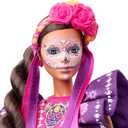 Barbie Signature Doll, 2022 Dia De Muertos Collectible, Traditional Ruffled Dress with Flower Crown & Calavera Face Paint