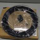 Microwave Splatter Cover Glass Splatter Guard Lid with Collapsible Silicone for Food Pot Plate Cover 11.8 inch Black