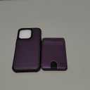 for iPhone 14 Pro Wallet Case Compatible with Magsafe, Magnetic RFID Blocking Card Holder Kickstand 2 in 1 Detachable Case for iPhone 14 Pro 6.1", Purple