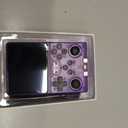 R40S PRO Retro Gaming Console, 30000+ HD Games Handheld Game Console, 3800mAh Rechargeable Mini Retro Video Console with 256GB TF Card, Portable Pocket Arcade (Transparent Purple)