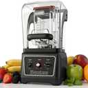 Heavy-Duty 2200W Commercial Blender - 64oz BPA-Free Jar, Quiet Shield
