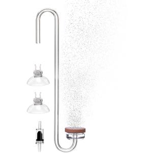 Acrylic CO2 Diffuser for Aquarium Planted Tank, Hooked version-20cm