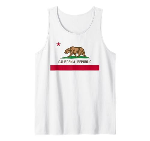 Vintage Souvenir California State Flag California Republic Tank Top M