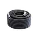 Guitrees 2026 Upgraded Garden Hose 150FT x 3/4", Heavy Duty Rubber Water Hose with Five Layered Braiding, Swivel male and female Nickel-plated Brass Fittings, 1200PSI Burst, 300PSI Working (Black)