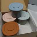 Moonkie Silicone Baby Food Containers | 4 oz Baby Food Storage Jars with Airtight Lids | Reusable Baby Food Jars, Freezer,Microwave and Dishwasher Safe, Perfect for Infant & Toddler