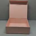 Pink Gift Box Large 13.5x11.8x4.7 Inches, Pink Gift Boxes for Presents with Magnetic Closure Lid, Luxury Gift Box Rectangle Collapsible Boxes for Gift Packaging