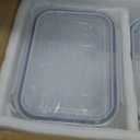 4 Pack 8 Cups/ 63oz Large Glass Storage Containers with Lids, Meal Prep Containers, Glass Food Storage with Airtight Lid for Baking, Leak Proof & Microwave, Oven Safe (4 Containers + 4 Lids)