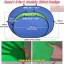 Blue Green Screen Backdrop Double Sided Collapsible Greenscreen Backdrop with Carrying Bag,Portable Pop Up Green Screen Background for Streaming Webcam 39.4 * 59.1"