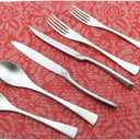 6-Piece Flatware Set,Extra Thick Heavy Duty - 18/10 Stainless Steel Cutlery Sets,High Matte Finish Silverware Flatware Sets Service for 1,Use for Home,Kitchen, Utensil Sets