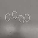 2 Pairs AirPods Ear Hooks for AirPods Pro 2, AirPods Pro, AirPods 4, 3, 2 & 1, Upgraded Anti Slip Sports Clip Hooks for AirPods 1, 2, 3, 4,Pro and Pro 2  White