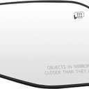 SCITOO Side View Mirror Glass Passenger Right Side Fit For 2002-2005 For FORD/MERCURY EXPLORER/MOUNTAINER W/HEATED Chrome Convex Replacement Exterior Mirror Glass