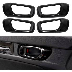 YINGTUU for Honda Civic 11th Gen 2022 2023 2024 2025 Accessories Inner Door Handle Cover Decals ABS Bright Black