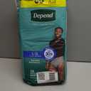 Depend Fresh Protection Adult Diapers, Incontinence Underwear for Men, Disposable, Maximum, Large, Grey, 28 Count