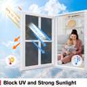 Haton Window Privacy Film One Way Window Tint for Home, Sun UV Blocking Heat Control Reflective Mirror Tinting Film See Out Not in Office Door Coverings, Black-Silver 23.6" x 78.7"