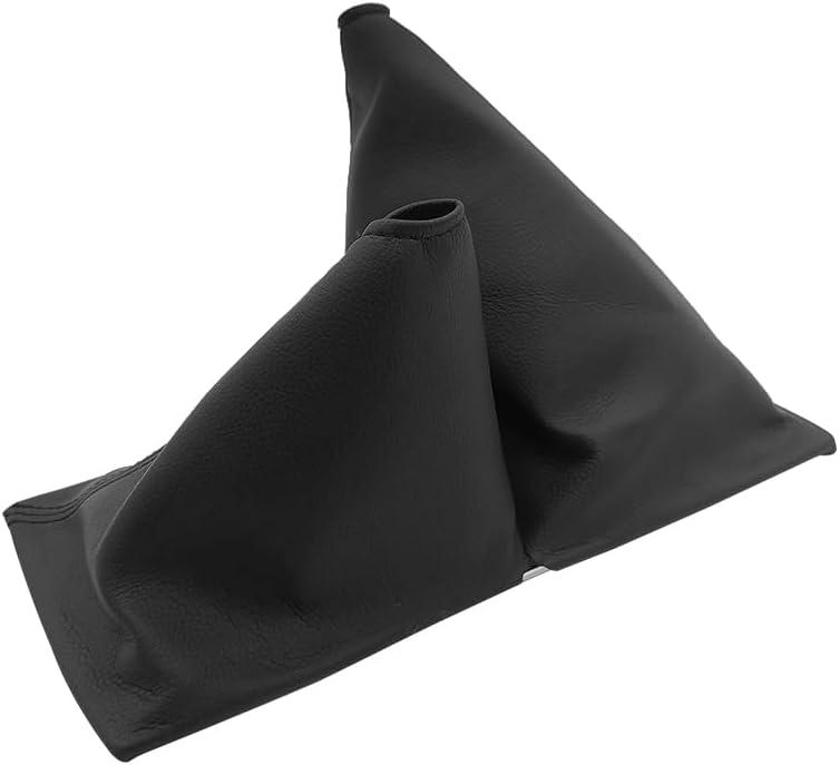 Manual Shift Boot Cover Shifter 11.5", Replacement Black Leather Shift Boot Compatible with Toyota 4Runner Pickup 4x4 1984-1989