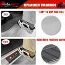 Mabett Door Edge Guards for Ford Bronco Accessories 2026,2021-2025 4 Door, Bronco Door Sill Protectors with 1966 Pattern