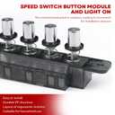 Range Hood 5 Button Switch Button Universal Accessories Switch Control Board Panel Controller