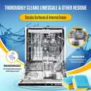 2 x Dishwasher Cleaner Tablets - 24 Tablets (1-Year Supply) Lemon-Scented, Heavy Duty Cleaning Descaler Pods for Dish Washer, Deep Cleans & Maintains Your Dishwashing Machine for Optimal Performance