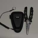 Booms Fishing F07 Pliers Hook Remover, Split Ring Pliers Stainless Steel, Saltwater Tools With Lanyard and Sheath, Gift for Men