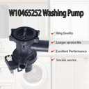 W10465252 Washer Drain Pump Compatible with Whirlpool Maytag Models WPW10465252, AP6021852, PS11755180, W10192988