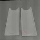 Faucet Mat for Kitchen Sink with Raised Feet, Fast Drying Diatomite Stone Sink Tray, Water Absorbent Faucet & Sink Splash Guard, Prevents Moisture Buildup, Durable Protector for Bathroom Counter (20" x 4", White Gray Style 2)