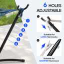 FDW Portable 9FT Hammock Stand, Heavy Duty Hammock Stand, Portable Steel Stand Only for Outdoor Patio or Indoor with Carrying Case (No Hammock)
