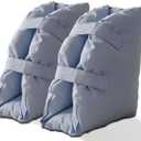 Medical Heel Protector Cushion to Relieve Pressure from Sores and Ulcers, Adjustable Foot Pillow for Bed Sores, Washable Heel Cushions for Ankle Pain Relief, Ankle Pillow (Light Blue)