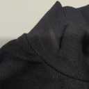 Valiamcep Long Sleeve Bodycon Dress for Women Mock Neck Slim Fit Ribbed Knitted Stretchable Elasticity Mini Dress Turtleneck Basic Casual Dress Black S