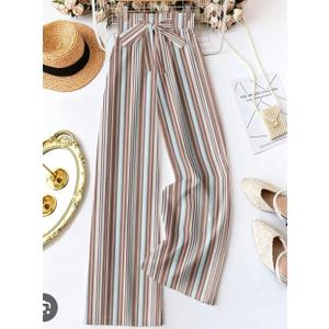Women's Mid-Rise Wide Leg Palazzo Pants