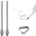 Titanium Alloy Replacement Tips Compatible with Galaxy Tab S11 / S11 Ultra 2025 S Pen  Exclusive Fit for Latest 2025 S Pen Only (Not Compatible with Other Models)  Durable Precision Nibs,Gray