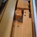 DUMOS Full Size Bed Frame, Solid Wooden 12IN Platform Bed Base with Sturdy Wood Slat Support, Noise-Free Design, No Box Spring Needed, Easy Assembly, Natural Pine, 12Full