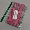 XIZYO for iPhone 16 Pro Max Case, Floral Rose Cute Phone Case for Women Girls Aesthetic Pattern Print Slim TPU Bumper Shockproof Protective Cover for iPhone 16 Pro Max 6.9 Inch, Hot Pink