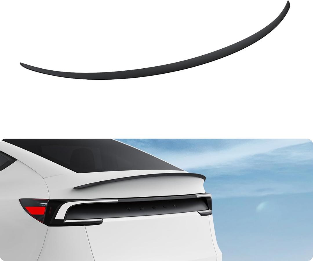 BASENOR Spoiler for 2025 2026 Tesla Model Y Juniper Rear Spoiler Wing ABS OEM Rear Trunk Lip Sporty Appearance Model Y (Standard/Premium/Performance) Exterior Accessories Matte Black