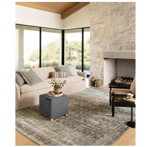 Loloi Amber Lewis Morgan Collection MOG-01 Sunset/Ink 8'-3" x 11'-3" 38" Thick Area Rug feat. CloudPile, Neutral, Room Décor, Vintage Inspired, Livingroom, Bedroom, Dining Area