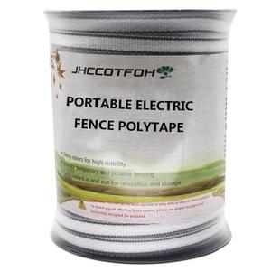 Electric Fence Polytape, 5 Strands of Electrical Conductors Poly Electric Fence Tape, 656 Feet Roll