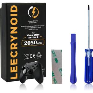 Replacement Battery DYND01(3.8V 2050mAh)Compatible with Microsoft Xbox Elite Series 2 Wireless Controller 1797 with Repair Tool Kits