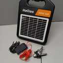 10 Miles Solar Electric Fence Charger with Day/Night Mode, 0.16J Portable Solar Fence Charger with Rechargeable Solar Panel for 24-Hour Uninterrupted Protection Electric Fence Energizer