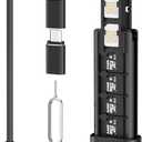 BUDI Multifunctional 9 in 1 Data Cable with USB Type-C Card Reader Micro SD Memory Card high-Speed Card Reader Adapter Suitable for Mobile Phone Cameras and Computers