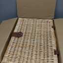 Picnic Basket for 2, Bridal Shower Gift Wedding Gifts with Mr Mrs Wine Glasses and Greeting Card, Engagement Newly Weeding Gifts for Couples 2026, Wicker Picnic Set Kit with Blanket Cooler for Beach