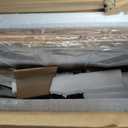 OLIXIS Rolling Desk, Storage Shelves, Laptop Table, Home Office, 32 in