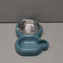 Dog Bowls, Cat Food and Water Bowl Set with Water Dispenser and Stainless Steel Bowl for Cats and Small Dogs - Blue