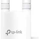 TPLink EAP110Outdoor V3, Omada N300 Wireless Outdoor Access Point, WiFi Coverage Up To 200 Meters, Passive PoE W/ Free PoE Injector, SDN Integrated, Cloud Access & Omada App, White