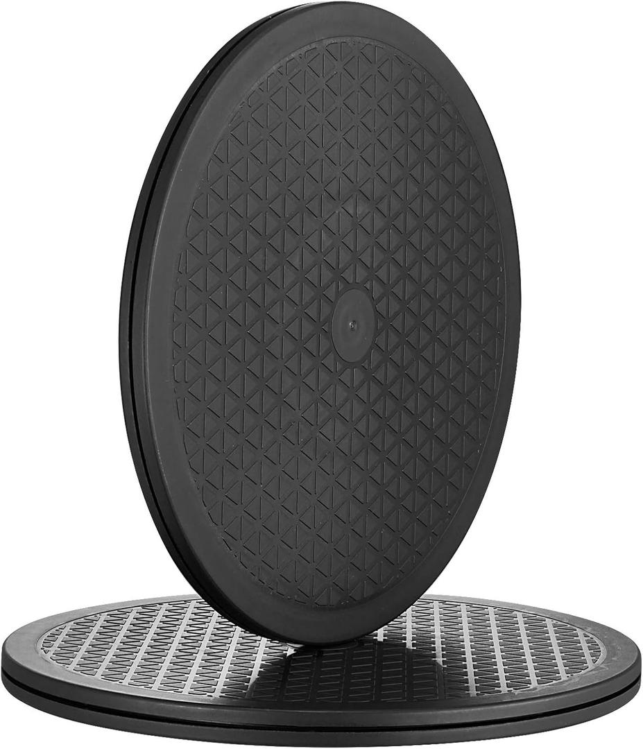 Heavy Duty Rotating Swivel Stand with Steel Ball Bearings - Lazy Susan Spray Paint Turntable for Flat Panel Monitors, Potted Plants,TV's, Sculpture, Speakers (12 inch-2pack)