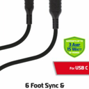 ZGear USB-C Sync and Charge Cable - Black