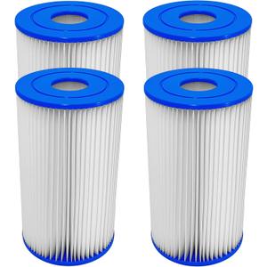 Type A or C Pool Filter Cartridges for in-tex 59900E / 29000E Type A or Type C Best-Way Type 3 (Type III) Replacement Pool Filter Pumps (4 Pack)