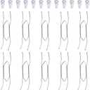 Fasunry 10 Pack Plate Hangers, 10 Inch Plate Hangers for The Wall with 12 Pack Wall Hooks, Compatible 8.5 to 10.5 Inch Decorative Plates and Arts