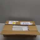 LAMU Shower Caddy Corner Tension Pole, Stainless Steel Shower Organizer, Strong Spring, 5 Adhesive Pads, 2.4 in Non-Slip Grid Base, Adjustable 4-Tier Basket, 4 Hooks, Fits Heights 37.8-124 in, Silver