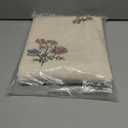 ISAENNE Designer Linen Light Beige Extra Long Table Cloth Rectangle,French Colorful Floral Tablecloth,Stain Resistant Decor Tablecloths for Dining Thanksgiving Kitchen,63"*110"-Helena E