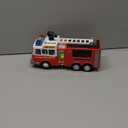 JOYIN LED Fire Truck Toy for Toddlers - LED Projections & Sirens, Bump and Go Fire Engine Trucks with Mode Switch & Volume Control, Kids Firetruck, Boy Toys, Christmas Birthday Gifts for Grandkids